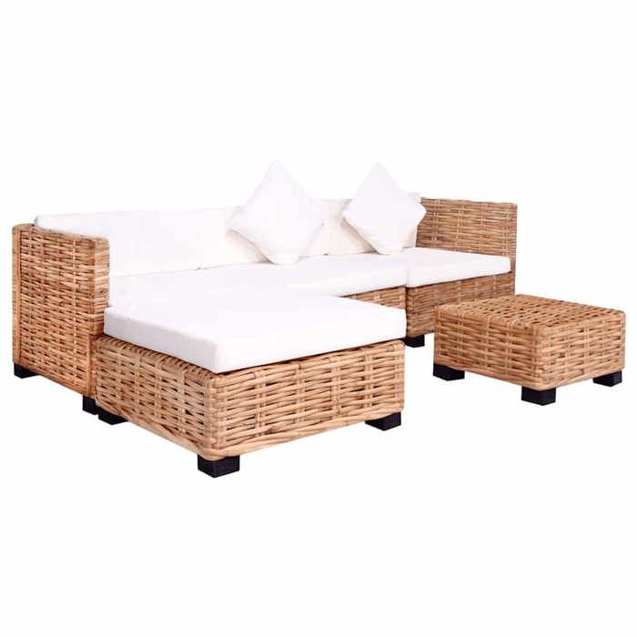 VidaXL Jeu de Canapés 14 pcs Salon de Jardin Mobilier de Patio Meubles de Terrasse Mobilier d'Extérieur Arrière-cour Véranda 244626