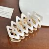 Acetate Chic Hair Claw Clip With Trendy Line Patterns In Vibrant Colors For Women