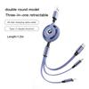 Car Interior Charging Data Cable Scalable 3 In 1 Phone Charger For BMW E46 E90 E60 F30 F10 E39 E36 F20 G20 G30 E92 E87 E91 X5 X3 CL8