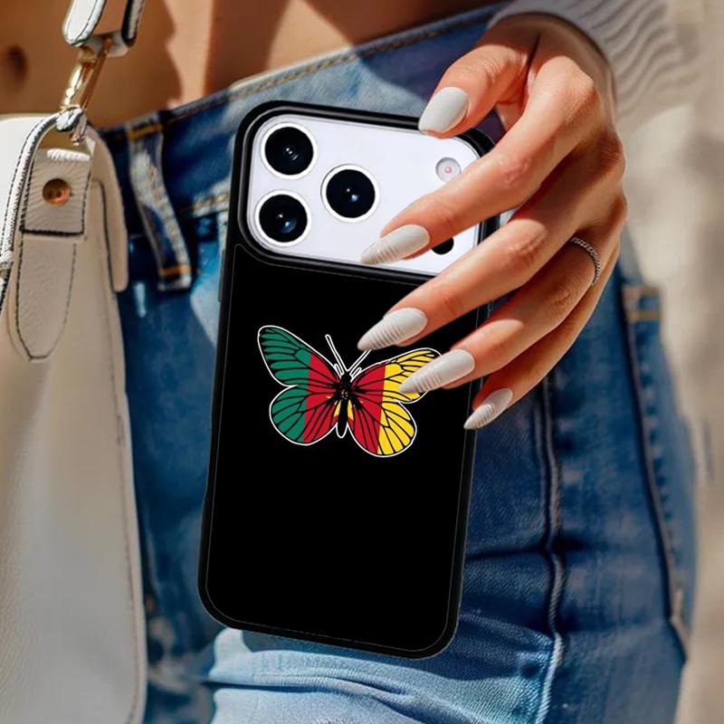 Republic of Cameroon Flag Phone Case For iPhone 17 Air 14 15 13 12 Max Cover For Apple 16e 11 Pro Max Plus Coque