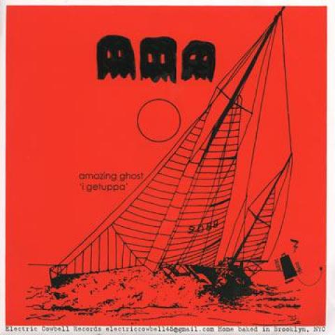 

7inch Record AMAZING GHOST - Tiny Raindropz (Picture Sleeve) / I EC007 Electric Cowbel 2010 US Rock