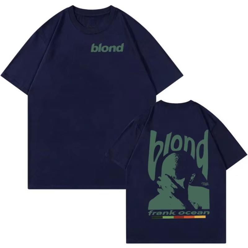 2026 Hot Rapper Frank Retro Graphic T Shirt Unisexs Unisex Hip Hop Ocean Album Clothing TShirts Y2k Unisex Blond Fashion Tshirt