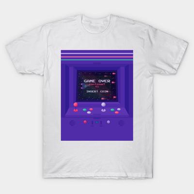 T-Shirt Damen Insert Coin Harajuku Print Kawaii T-Shirt Sommer Kurzarm Damen T-Shirt Top Tee