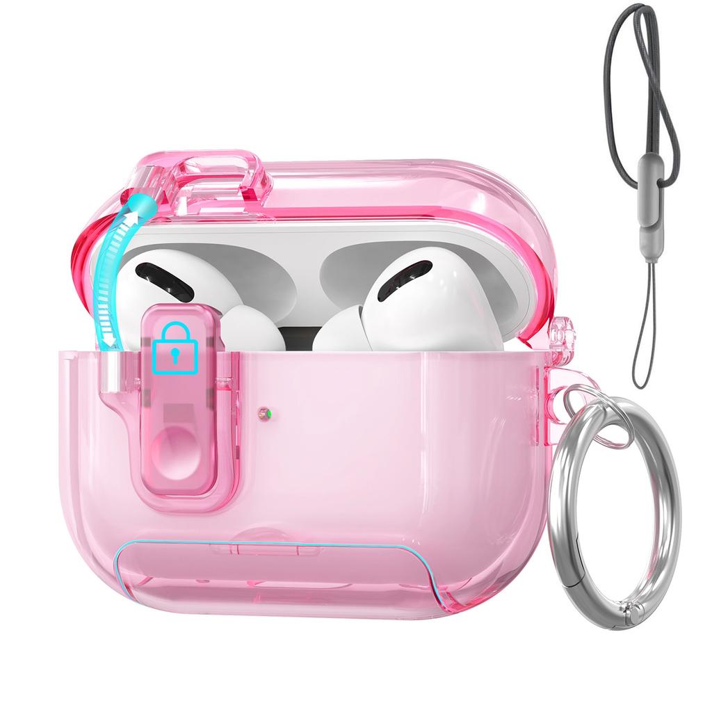 For AirPods Pro 3 Case with Secure Lock For AirPods Pro 3rd Generation Case Protective Cover with Phone Stand For AirPods Pro 3