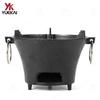 Cast Iron Charcoal Stove: Portable Tea-Boiling & BBQ Grill, Japanese-Style for Camping and Household Use.