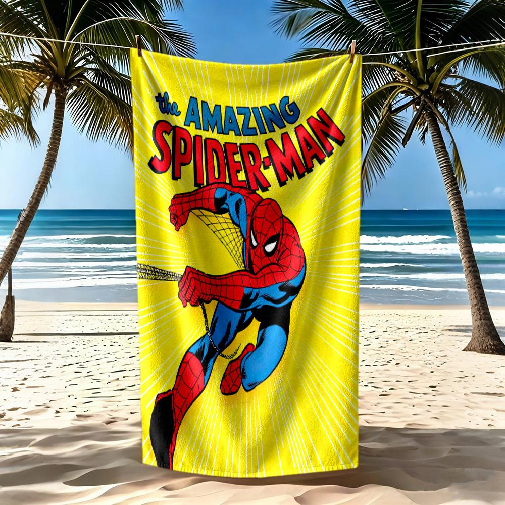 Superman Beach Towel High Absorbency & Quick-Dry Comfortable Lightweight