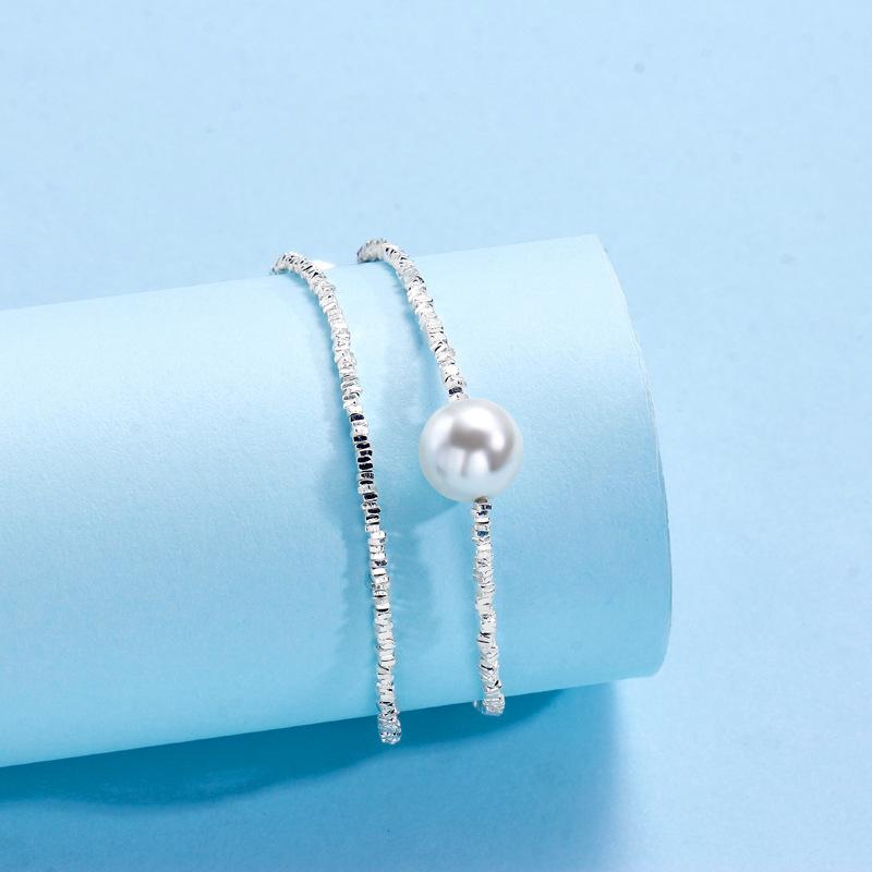 A Few Taels of Pearl Bracelets for Women's Niche Design Ins High-end Light Luxury Geometric Jewelry Girlfriend Gifts