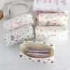 INS Bow Print Pencil Case Large Capacity Student Stationery Storage Bags  Back to School Gifts