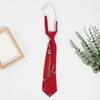 Punk Metal Guitar Chain Tie for Music Lovers and Fashion Enthusiasts Adjustable Pre Tied Necktie for Concerts Parties