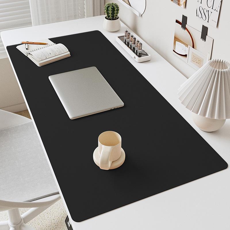 Pu Leather Mouse Pads Desk Mat Solid Color Waterproof Non Slip For Office Gaming Computer Keyboard Pad