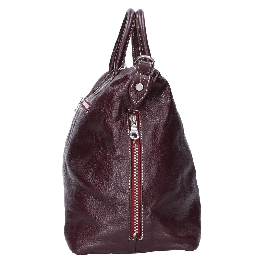 Orobianco Vesa Pelle Leather 2WAY Boston Bag Bordeaux seriesUsed