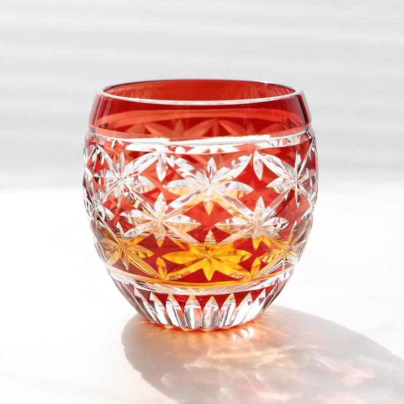 

Japanese Edo Kiriko Color Crystal S Glass Sake Cups Hand Engrave Bright Stars Small Wine Glasses Vodka Spirit Liquor Tumbler 90ml красный