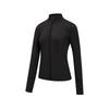 Star Trail Roaming Knitted Stand Collar Zip Long Sleeve Jacket Women Jackets SA1269KJ12L-BK001