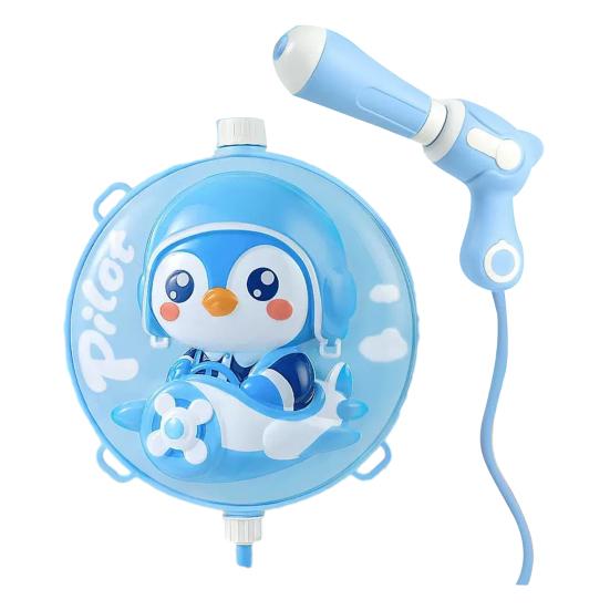 Backpack Water Squirter Toy Cute Animal Design 2000ml Soaker Sprayer Push-Pull Action Water Toy for Kids Outdoor Pool Beach Backyard Fun