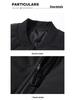 Chao Lun Bu Men's Thick Stand Collar Jacket - High-End Autumn/Winter Warm Cotton Dad Coat