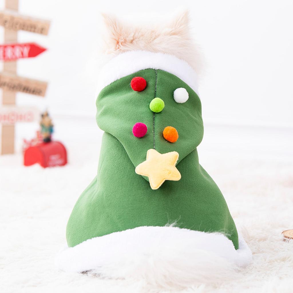  Christmas Cape, Dog Soft Thick Xmas Cloak With Velvet Stars Hat,  Christmas Costume Dogs S  Outfits For  , S