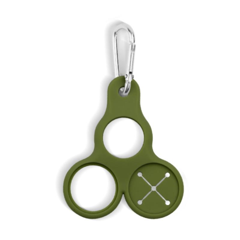 

1 шт. Силиконовая пряжка для бутылки с водой, держатель для бутылки с водой с 3 отверстиями, крючок для держателя бутылки для напитков, многофункциональный для активного отдыха 1PC армия зеленый