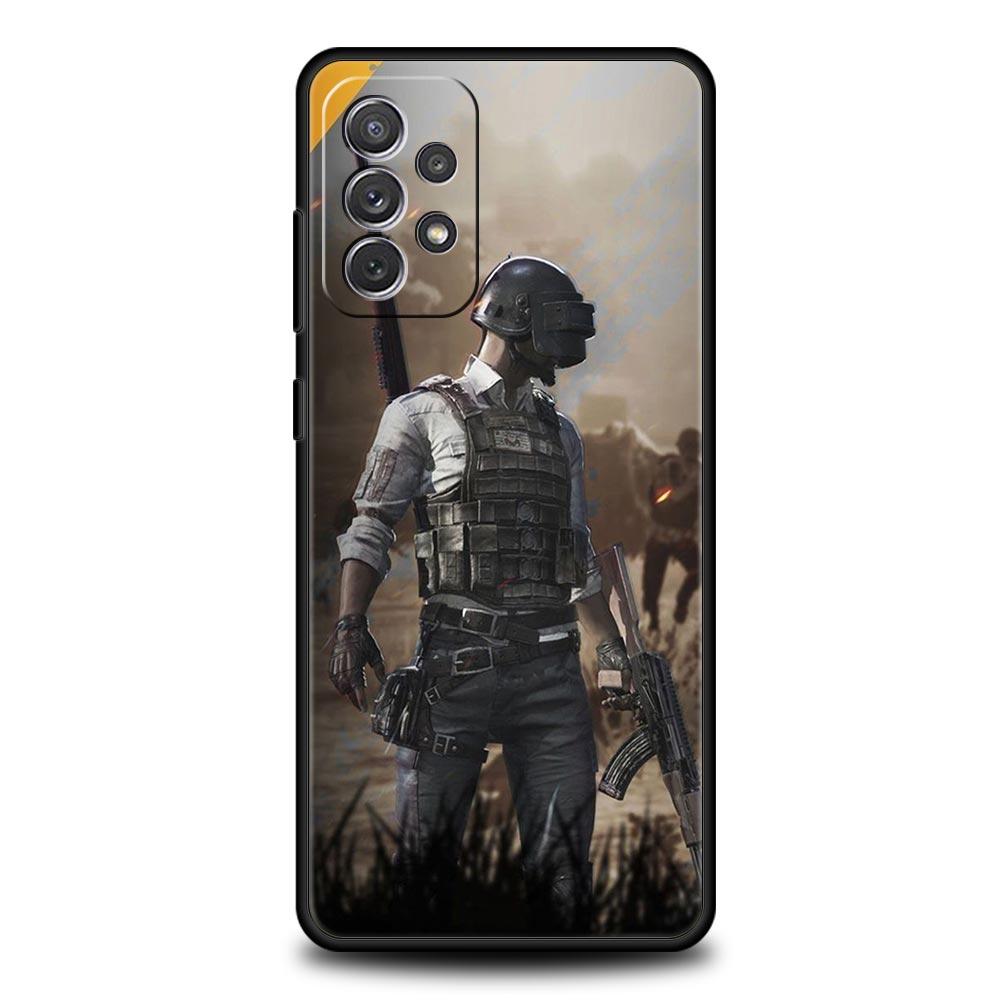 PUBG Game Telefoonhoesje Voor Samsung Galaxy A17 A07 A55 A35 A25 A15 A05s A33 5G A31 A23 A21s A13 A41 A73 A53 A51 A71 A03s S10 Cover