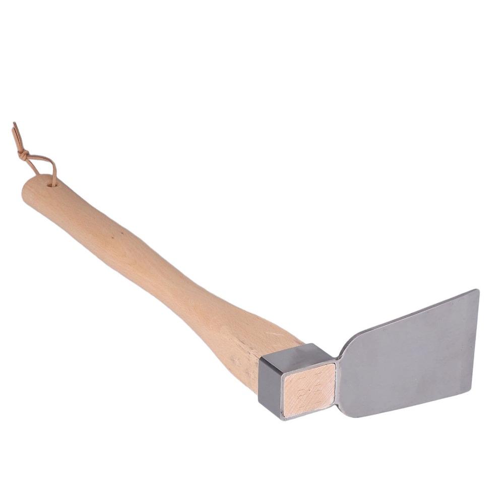 Edelstahl Hacke Silber Geschmiedete Hacke Langlebige Gartenhacke