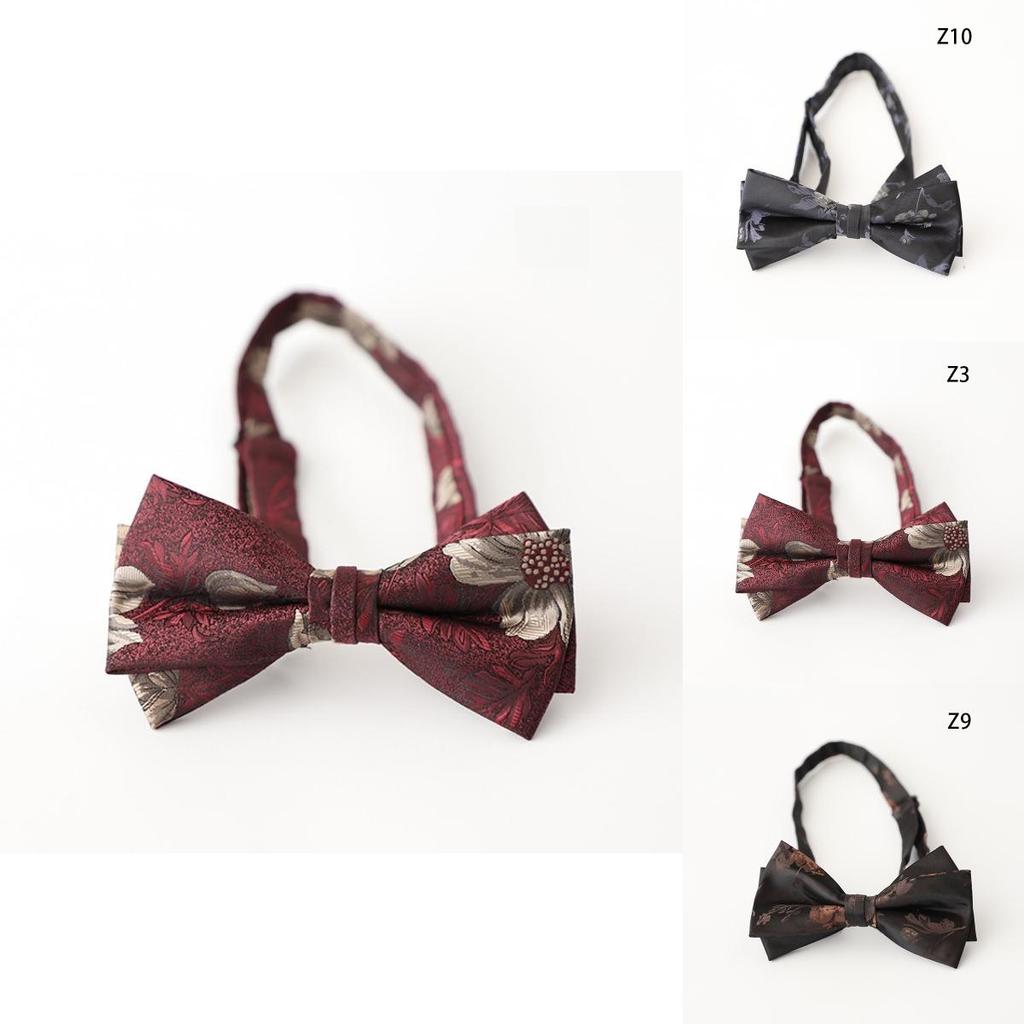 Klasyczny poliestrowy krawat w kwiaty dla mężczyzn, w formalnym stylu, na wesela