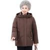 Hooded White Duck Down Jacket for Middle-Aged and Elderly Women - Short, Stylish, Thick Winter Coat for Mothers & Grandmothers