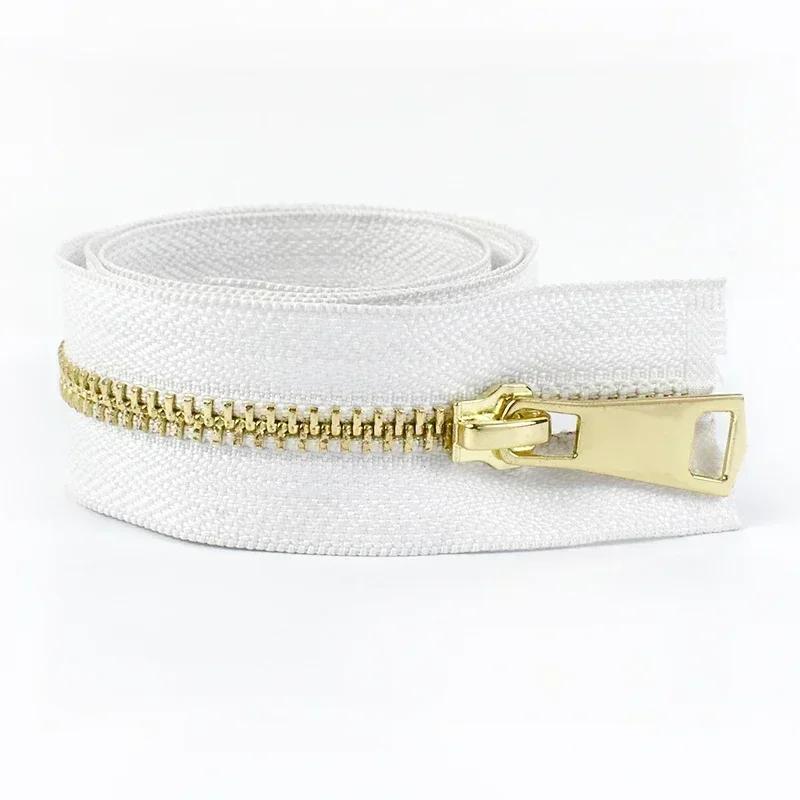 1/2 Stück Meetee 5# 15-80cm Metallreißverschlüsse Offenes Ende Reißverschlüsse für Tasche Daunenmantel Tasche Nähreißverschluss Reparaturset DIY Nähzubehör