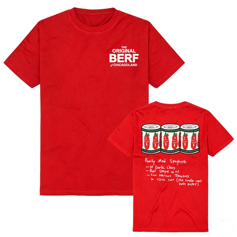 La Camiseta Original BERF de CHICAGOLAND El Oso Temporada 5 Diseño Impreso Camiseta Unisex Streetwear Algodón Manga Corta Camisetas para Mujer