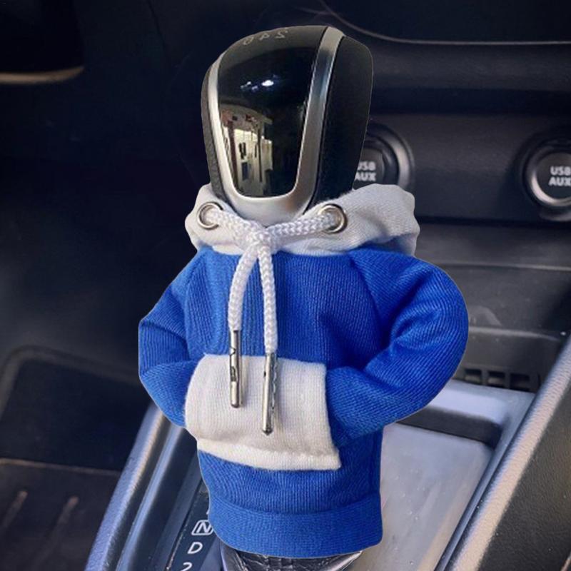 Stil Sahibi Sweatshirt Kılıf Kapüşonlu İpli Otomatik Vites için Vites Kolu Kılıfları Karavan Sedan SUV için Araba Aksesuarları