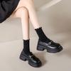 Fashion Mary Jane summer small leather shoes women's British style 2025 new loafers black platform single shoes ins