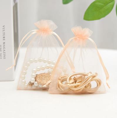 10 Pcs Organza Gift Bags 10x15cm, Elegant Jewelry Bags for Wedding Favors, Soap Cosmetic Drawstring Bags