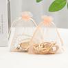 10 Pcs Organza Gift Bags 10x15cm, Elegant Jewelry Bags for Wedding Favors, Soap Cosmetic Drawstring Bags