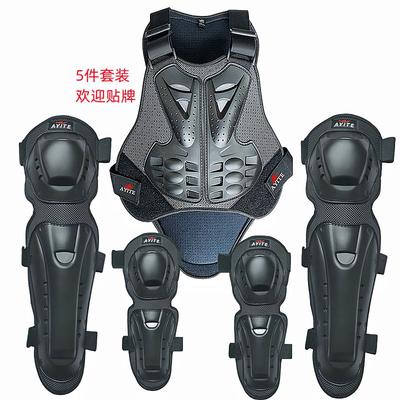 Conjunto de Equipamento de Proteção para Motocicleta E-Bike Adultos Peito Braço Cintura Acolchoamento Com Espuma Absorvente de Choque Casca de PP