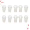 50 Sets of Clear Plastic Cups with Dome Lids 380ml Disposable Cups for Tea Fruit Juice Milk Tea Perfect for Kiosks Concession