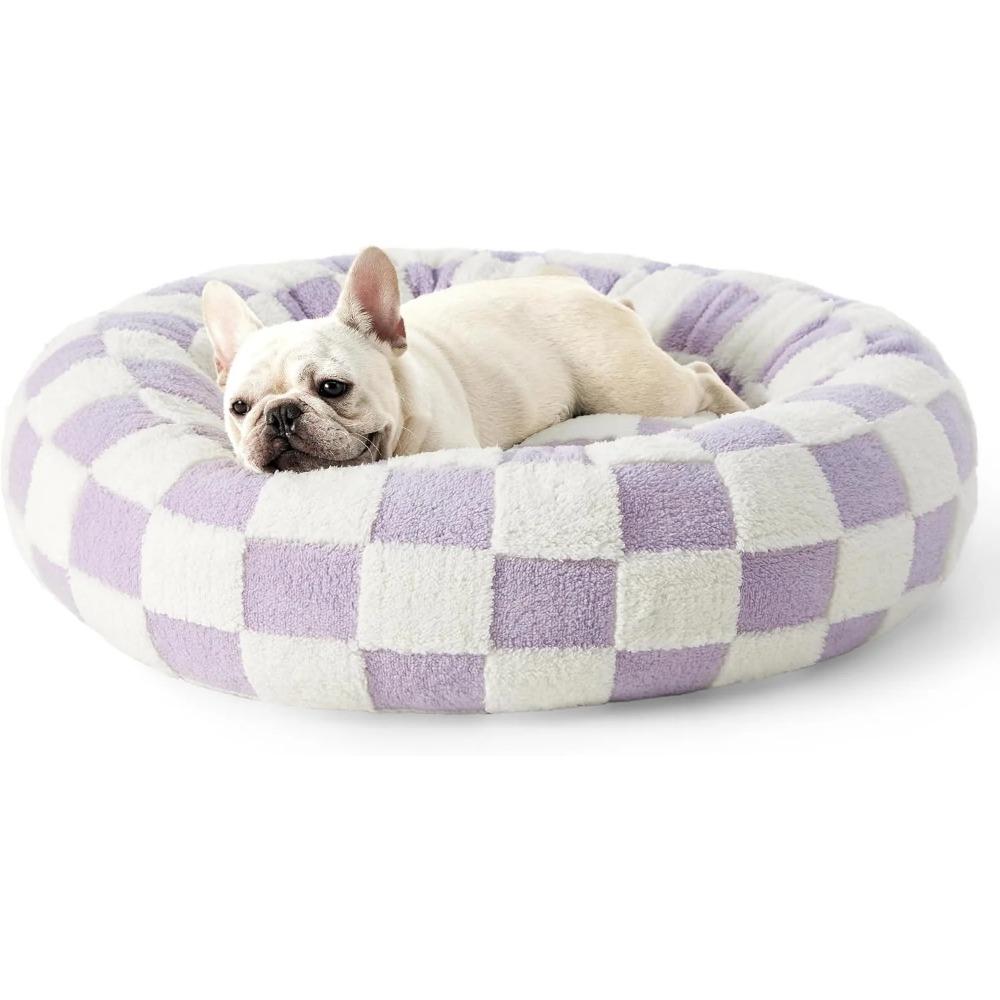 Leasure Plush Pet Nest Pet Bed All Season Universal, Warm Pet, Cat and Dog Universal for Dog/Cat, Small/Medium/Large Round