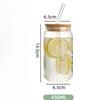 550ml High Temperature Resistant Straw Cup with Lid, Glass High Borosilicate Heat-resistant Glass Cup, Milk Tea Coffee Cola Cup