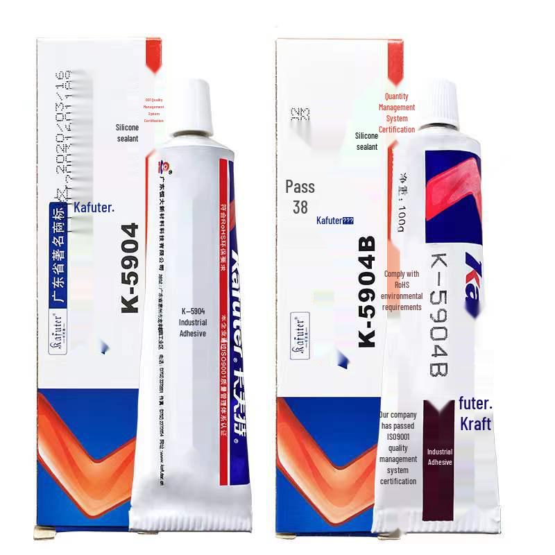 Krafte K-5904B Automotive Silicone Lamp Sealant, Translucent Black, 100g