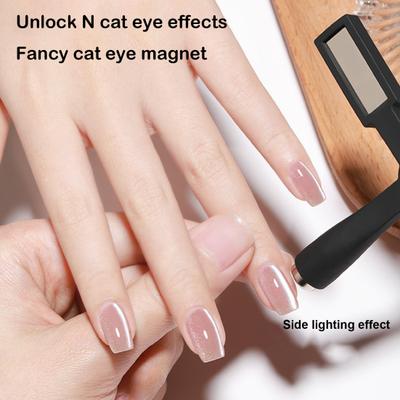Magnet na nehty Cat Eyes pro DIY manikúru Magnetická tyčinka na křížové nehty Multifunkční magnet na nehty s dlouhým proužkem Nástroje na zdobení nehtů Silný magnet na nehty Sada nástrojů
