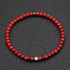 4mm Natural Stone Bracelet Men Hematite Cross Braclet Rice Bead Braslet Homme Boyfriend Gift Bracciale Uomo Joias Yoga Jewelry