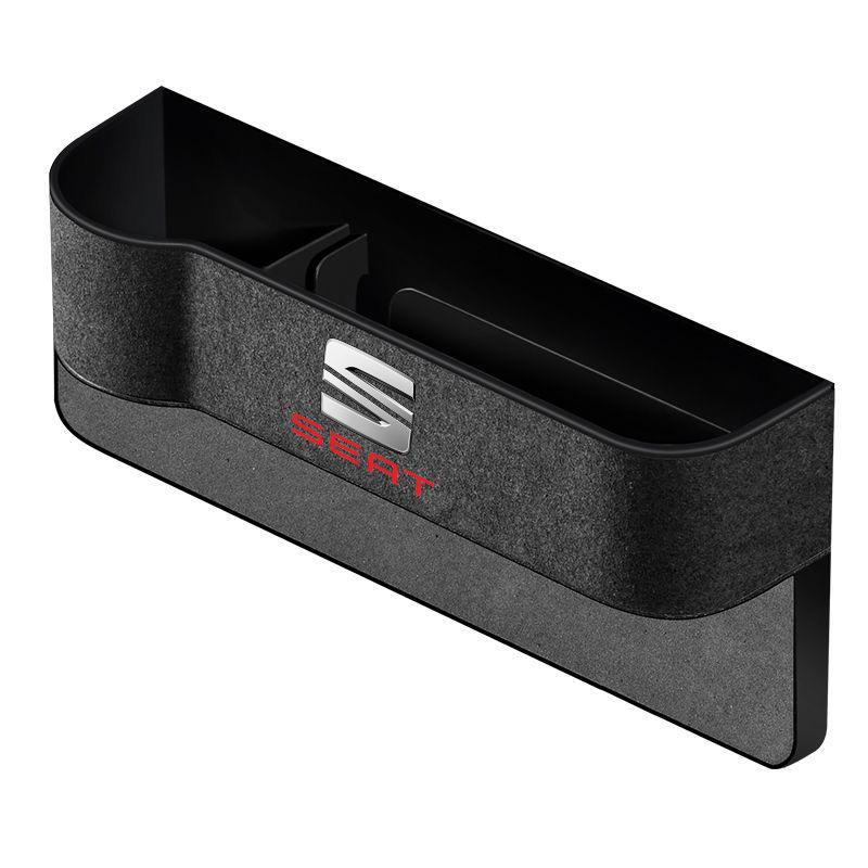 NBNY6 Suede Seat Side Storage Pocket for Car Seat Gap Filler Box for Seat Leon 5f Ibiza 6l 6j Leon 1p Cushion Altea Xl Leon Mk
