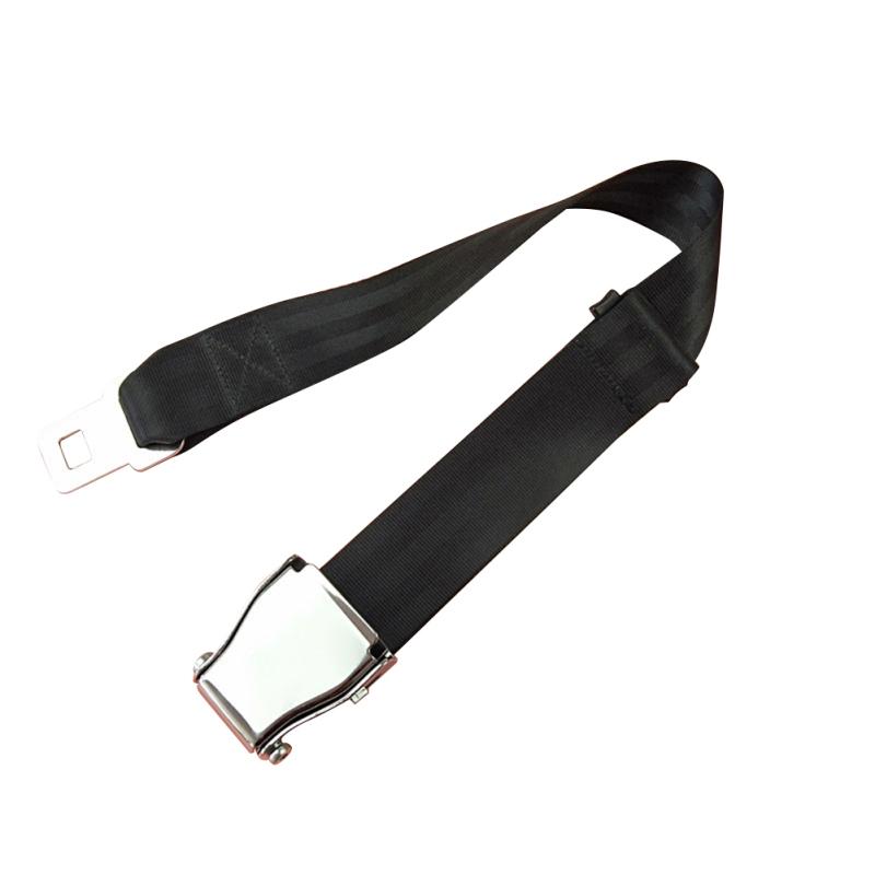 Two-point Airplane Seat Belt Extender 7-35 Inches Adjustable Telescopic Seatbelt Buckle For Fat
