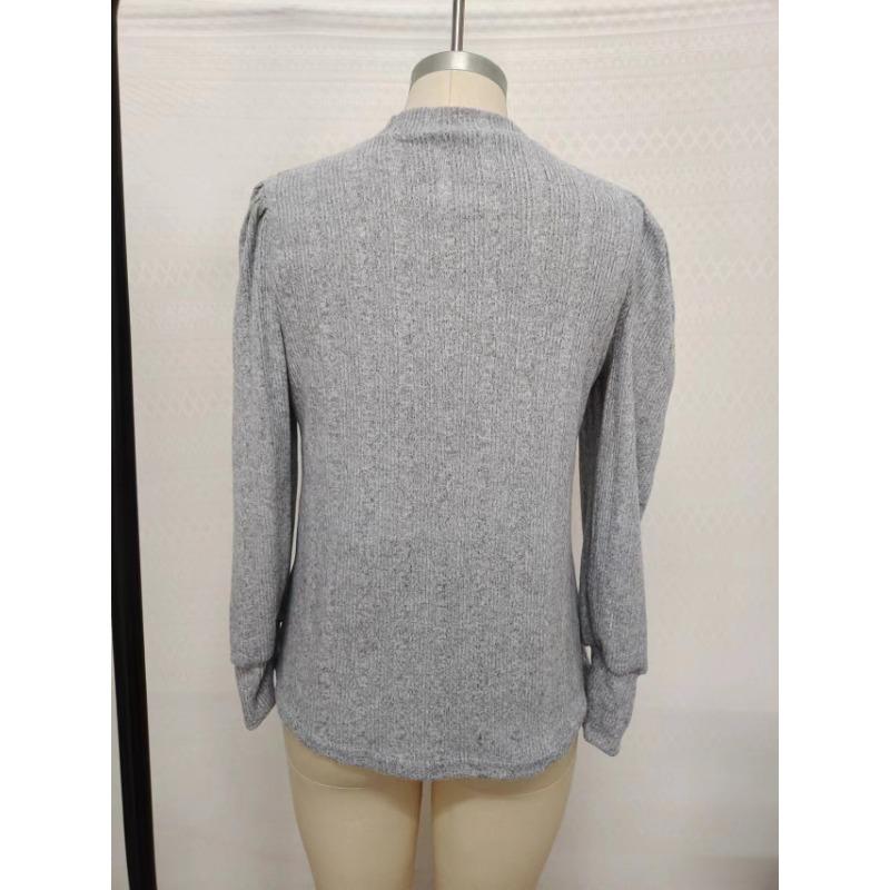 Autumn Women's Casual Solid Color Warm Long Sleeved T-Shirts Women’s