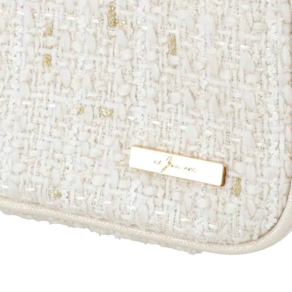 Nitori Double Zipper Cosmetic TW 2117100010841 Bag, White, NG09,