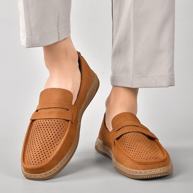 Breathable flat summer men's shoes Summer casual and comfortable style Office work Outdoor street walking Quality shoes