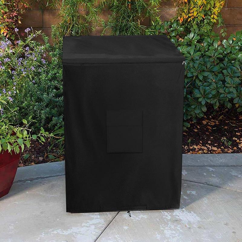 Outdoor Freezer Cover Waterproof Chest Freezer Dust Cover Oxford Fabric Wrap With Double Top Opening For Balcony Garden Patio