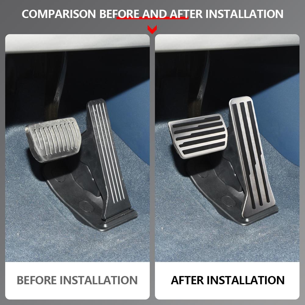 Car Pedals for Geely Zeekr 001 2021 2022 2023 2024 Gas Accelerator Brake Pedal Cover Stainless Steel Pad Interior Accessories