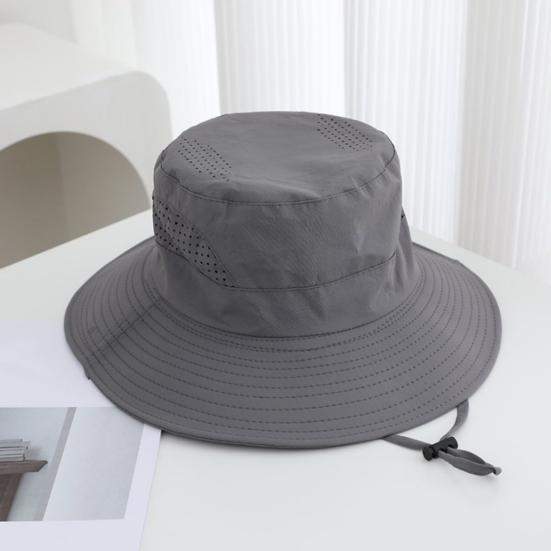 Sunshade Bucket Hat, Foldable Quick Dry Western Style Hat, Lightweight Breathable Sun Protection Hat for Hiking Fishing Camping Travel