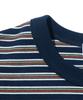TAILOR STUDIO British Classic Striped Long Sleeve Tee (Navy)