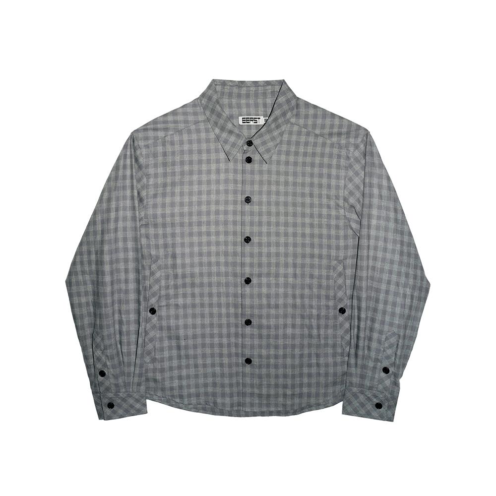 I Earth Daddy Check Shirt [Charcoal Square Check] Charcoal Square Check/L