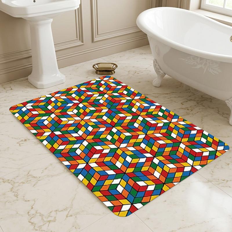 Color Blocks Living Room Nonslip Area Rug Soft Carpet For Bedroom Game Playroom Sofa Office Home Decor Doormat Christmas Gift C9261229