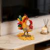 Premium Alloy Rooster Figurine Box With Enamel Finish For Safekeeping Valuables And Gifts Jewelry Organiser